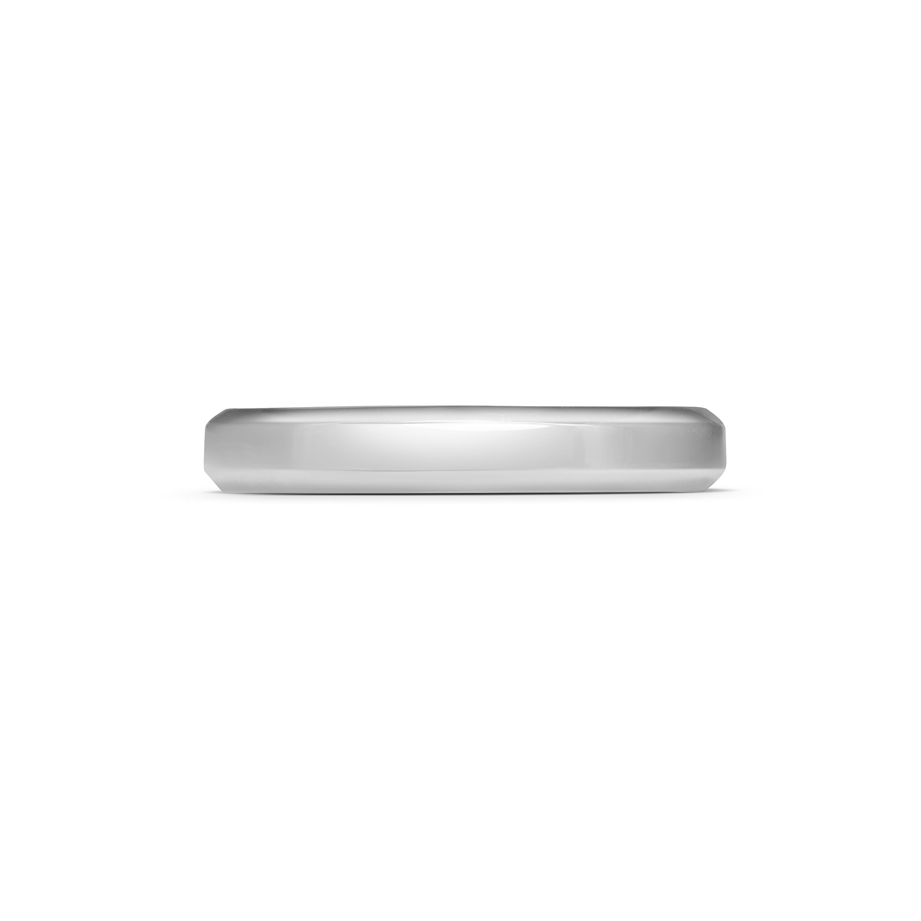 The Chamfered Edge Wedding Band - Polished - 3.7mm by East London jeweller Rachel Boston | Discover our collections of unique and timeless engagement rings, wedding rings, and modern fine jewellery.
