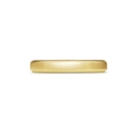 Chamfered Edge Wedding Band - Polished - 3.7mm