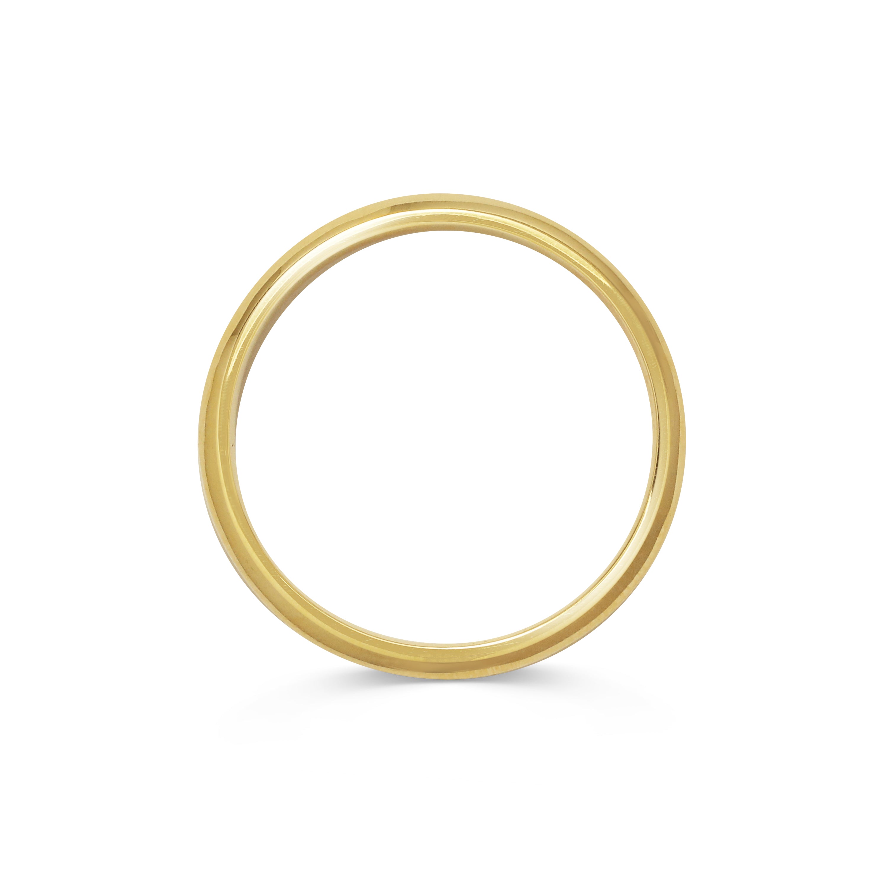 The Chamfered Edge Wedding Band - Matte - 3.7mm by East London jeweller Rachel Boston | Discover our collections of unique and timeless engagement rings, wedding rings, and modern fine jewellery.