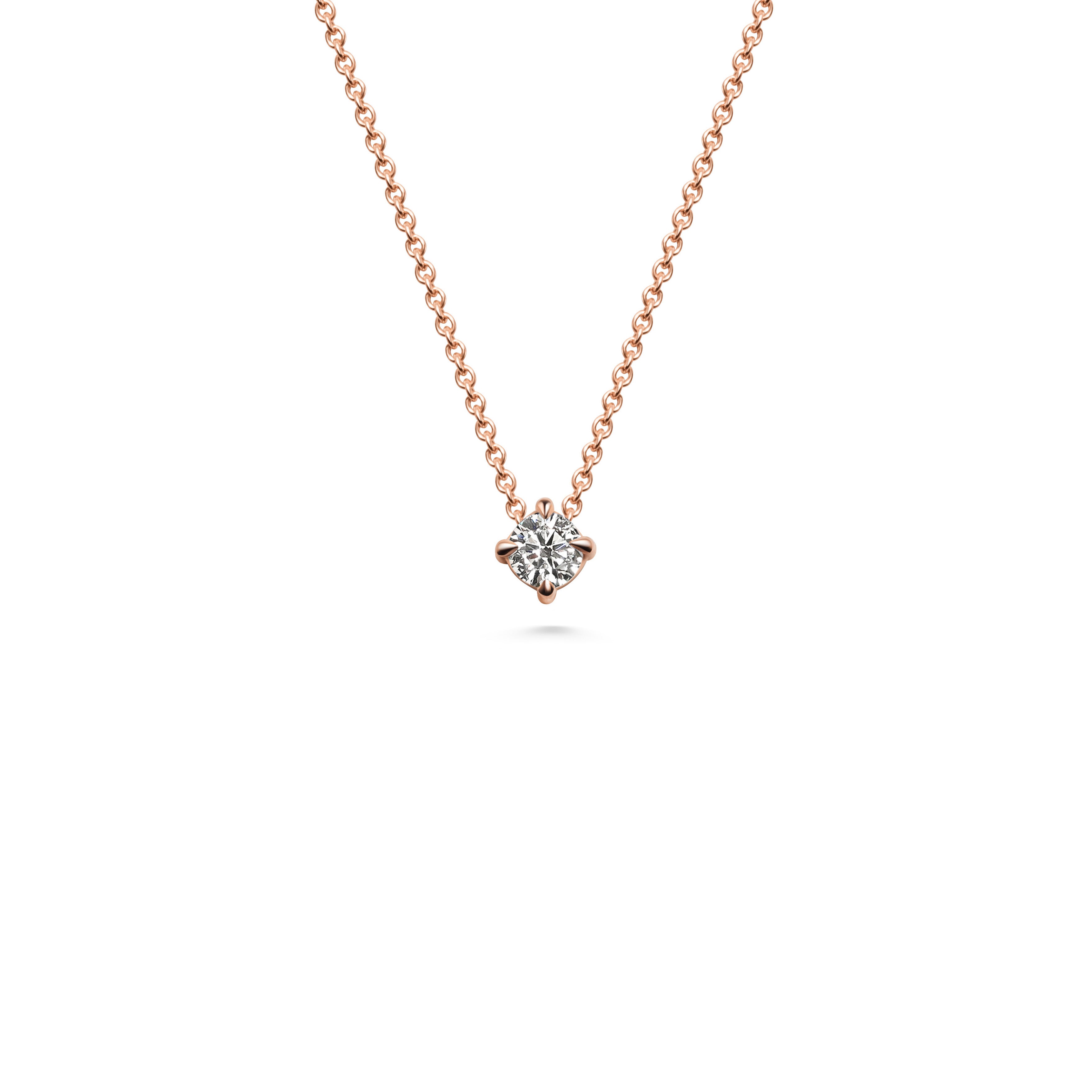 The 3mm White Diamond Slider Necklace by East London jeweller Rachel Boston | Discover our collections of unique and timeless engagement rings, wedding rings, and modern fine jewellery.