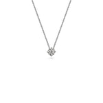 3mm White Diamond Slider Necklace