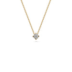 3mm White Diamond Slider Necklace