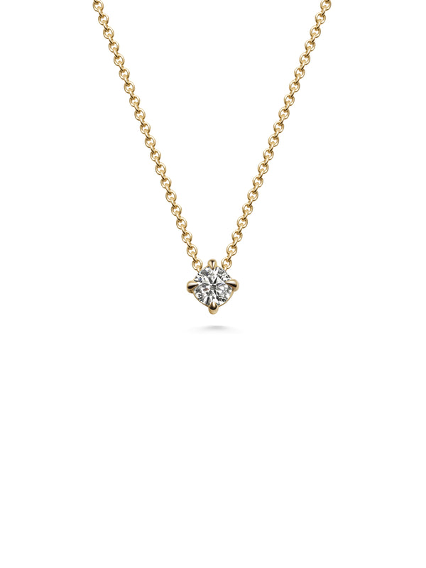 3mm White Diamond Slider Necklace - Rachel Boston Jewellery