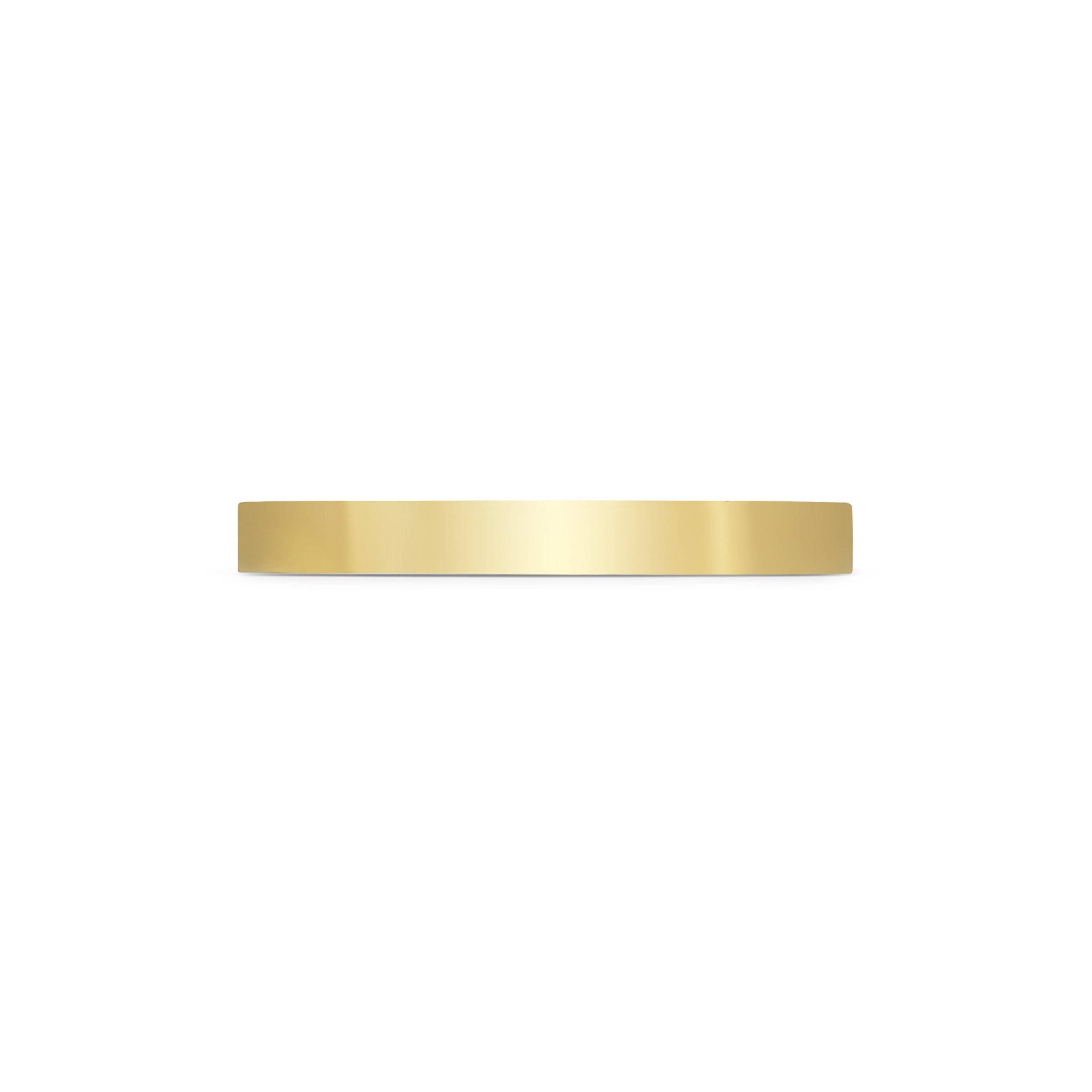The Polish Finish Flat Wedding Band - 3mm by East London jeweller Rachel Boston | Discover our collections of unique and timeless engagement rings, wedding rings, and modern fine jewellery.