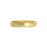 Matte Finish D Shape Wedding Band - 3mm