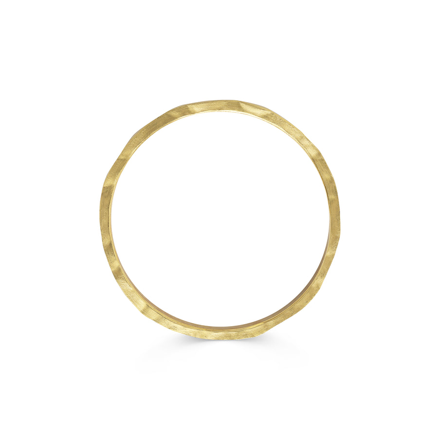 The Matte Hammered D Shape Wedding Band - 4.5mm by East London jeweller Rachel Boston | Discover our collections of unique and timeless engagement rings, wedding rings, and modern fine jewellery. - Rachel Boston Jewellery