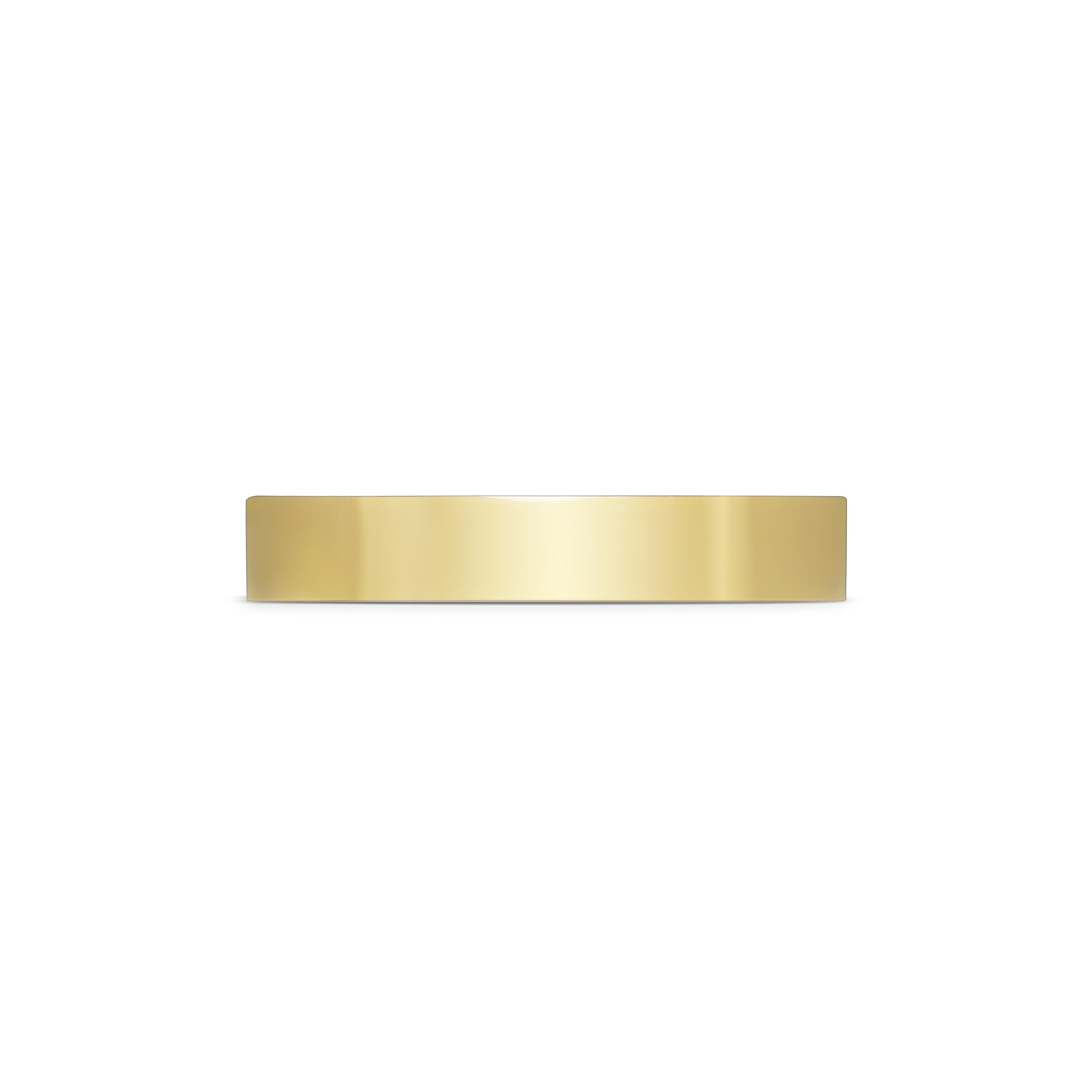 The Polish Finish Flat Wedding Band - 4mm by East London jeweller Rachel Boston | Discover our collections of unique and timeless engagement rings, wedding rings, and modern fine jewellery.
