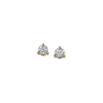 4mm Round Diamond Stud Earrings
