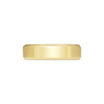 Chamfered Edge Wedding Band - Polished - 5.7mm