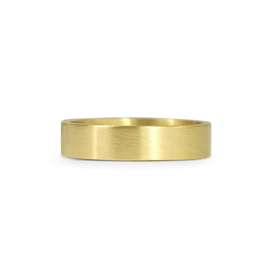 Matte Finish Flat Wedding Band - 5mm - Rachel Boston Jewellery