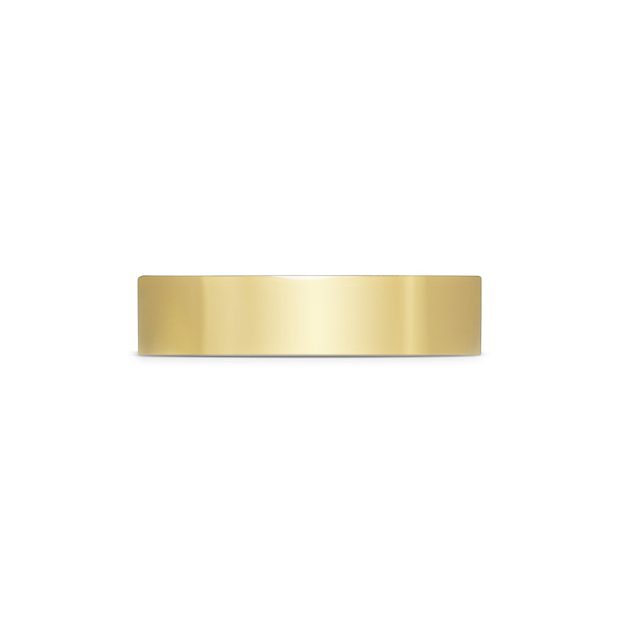 Polish Finish Flat Wedding Band - 5mm - Rachel Boston Jewellery