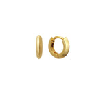 6.5mm Knife Edge Huggie Hoop Earrings