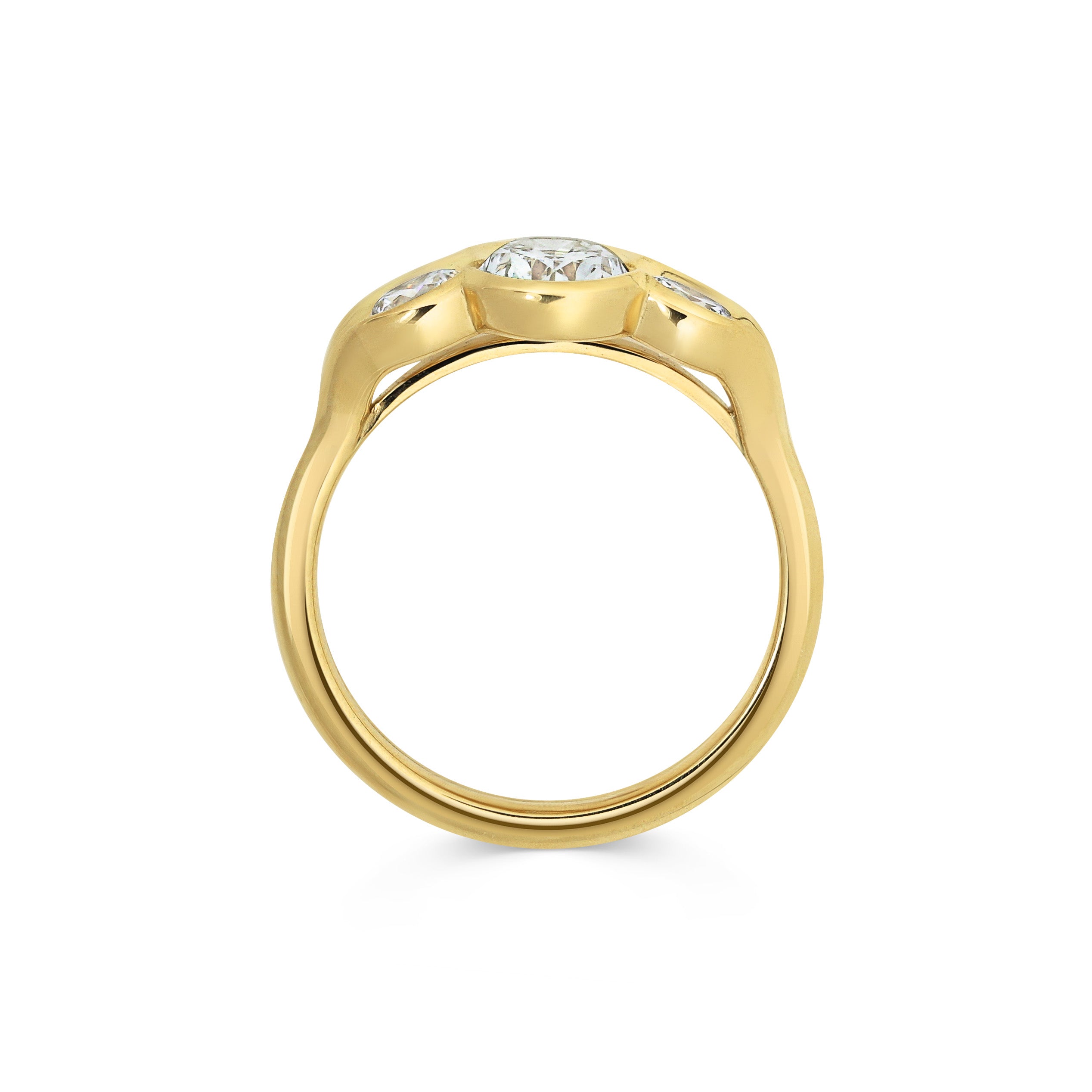 The Alaric Ring by East London jeweller Rachel Boston | Discover our collections of unique and timeless engagement rings, wedding rings, and modern fine jewellery.
