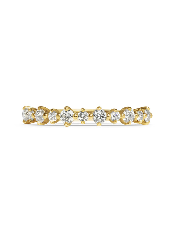 Alternating Round Diamond Wedding Ring - Rachel Boston Jewellery