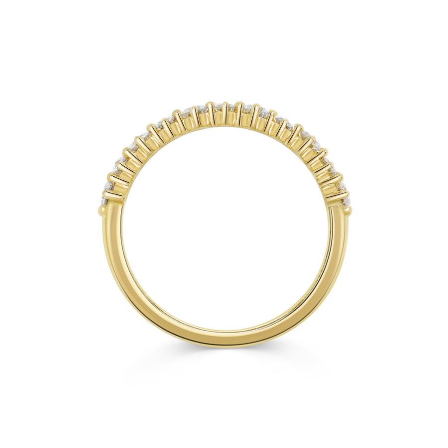 The Alternating Round Diamond Wedding Ring by East London jeweller Rachel Boston | Discover our collections of unique and timeless engagement rings, wedding rings, and modern fine jewellery. - Rachel Boston Jewellery