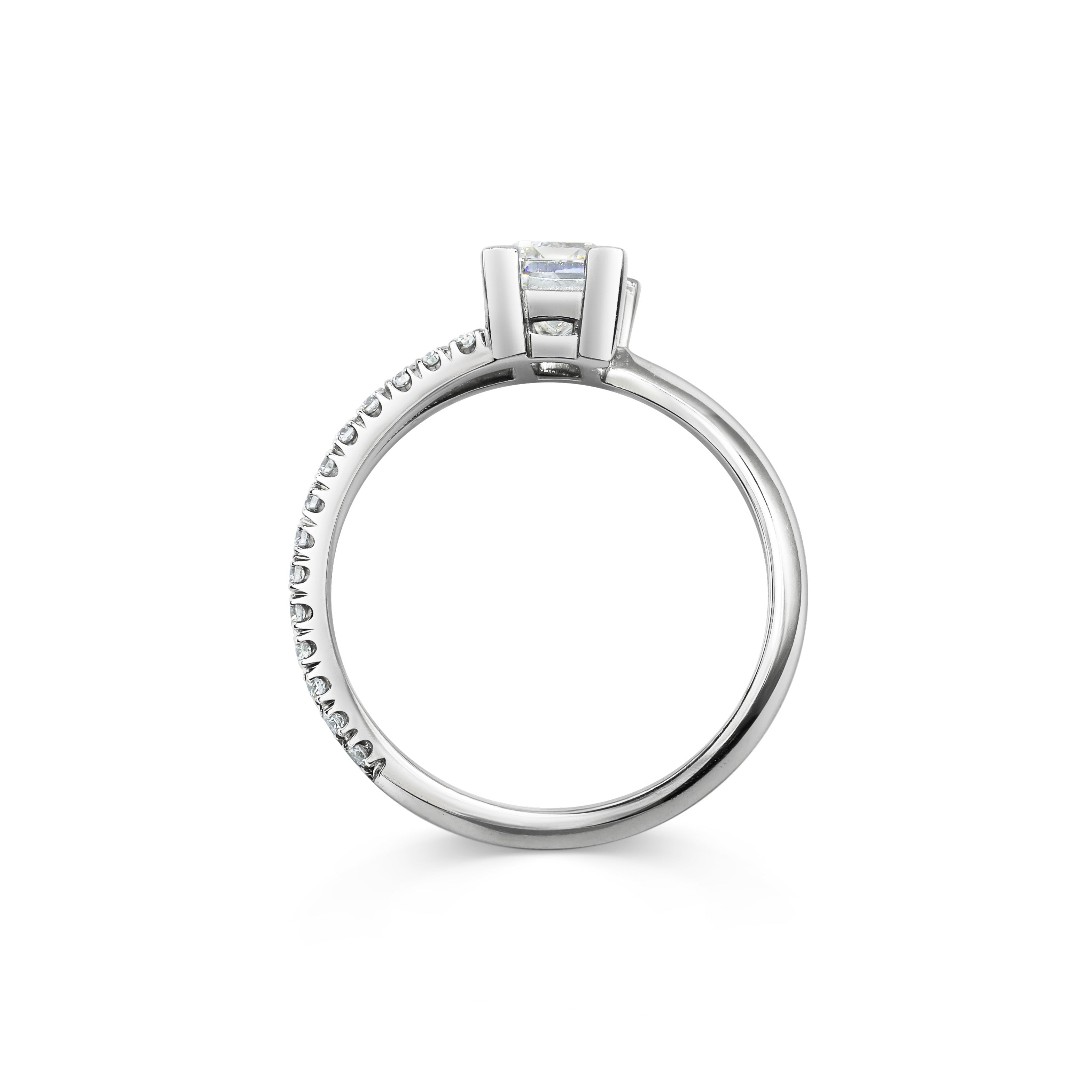 The X - Aphrodite Ring by East London jeweller Rachel Boston | Discover our collections of unique and timeless engagement rings, wedding rings, and modern fine jewellery.