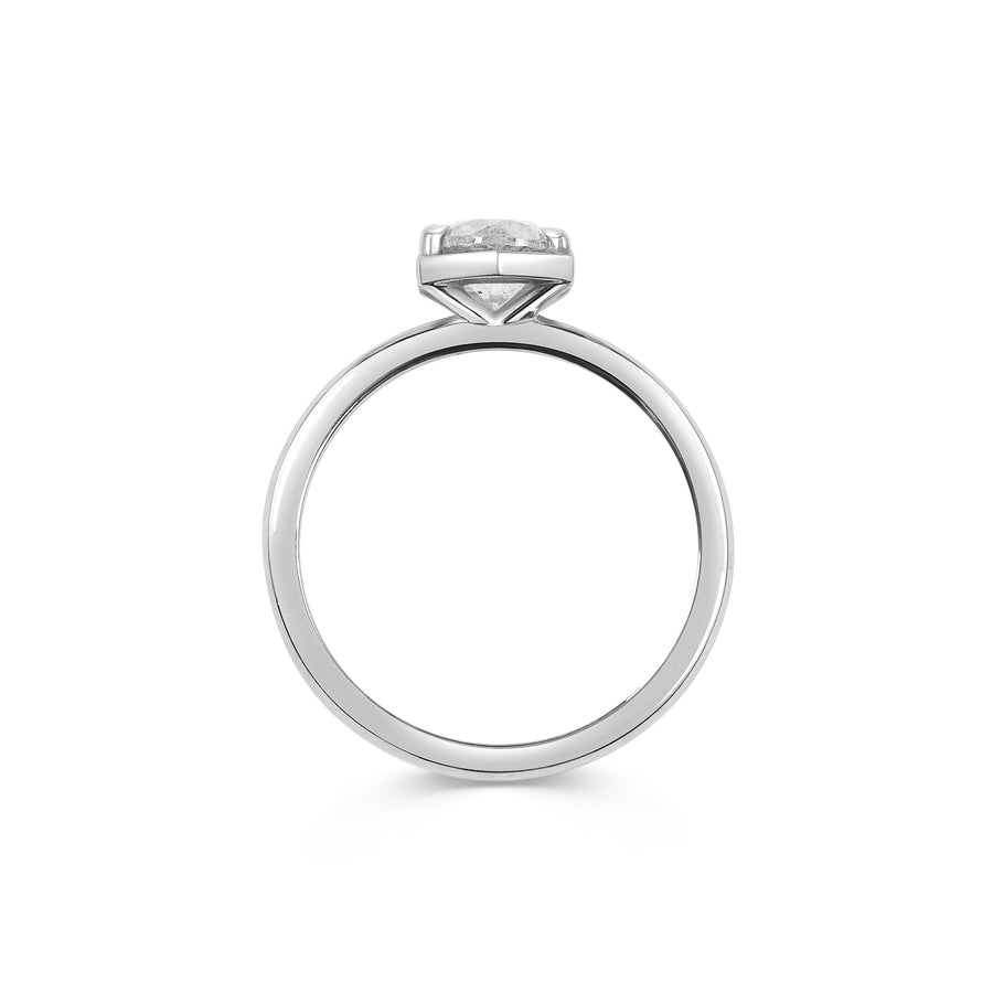 The Aquila Ring - Light Grey by East London jeweller Rachel Boston | Discover our collections of unique and timeless engagement rings, wedding rings, and modern fine jewellery. - Rachel Boston Jewellery