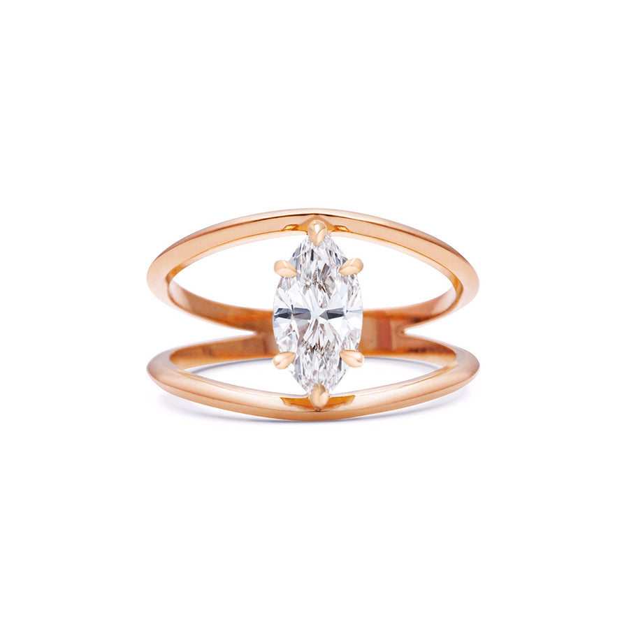 The Ara Ring by East London jeweller Rachel Boston | Discover our collections of unique and timeless engagement rings, wedding rings, and modern fine jewellery. - Rachel Boston Jewellery