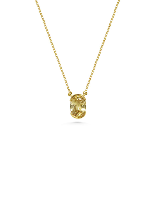 X - Arbus Necklace- 1.51ct Yellow - Rachel Boston Jewellery