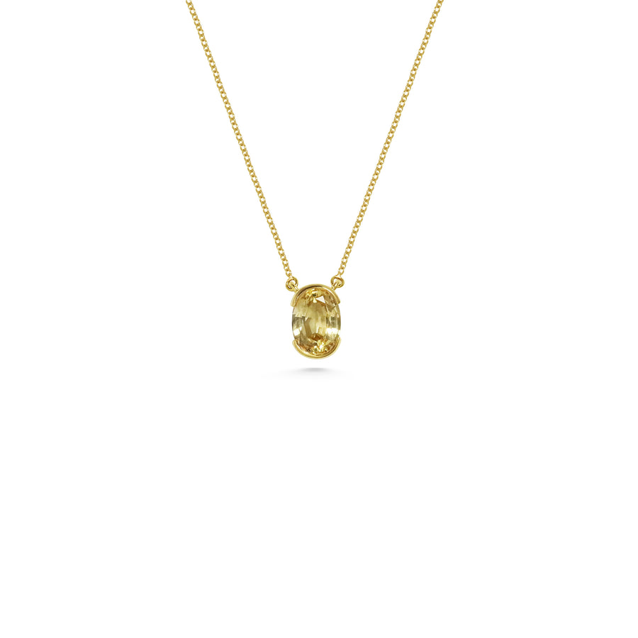 The X - Arbus Necklace- 1.51ct Yellow by East London jeweller Rachel Boston | Discover our collections of unique and timeless engagement rings, wedding rings, and modern fine jewellery. - Rachel Boston Jewellery