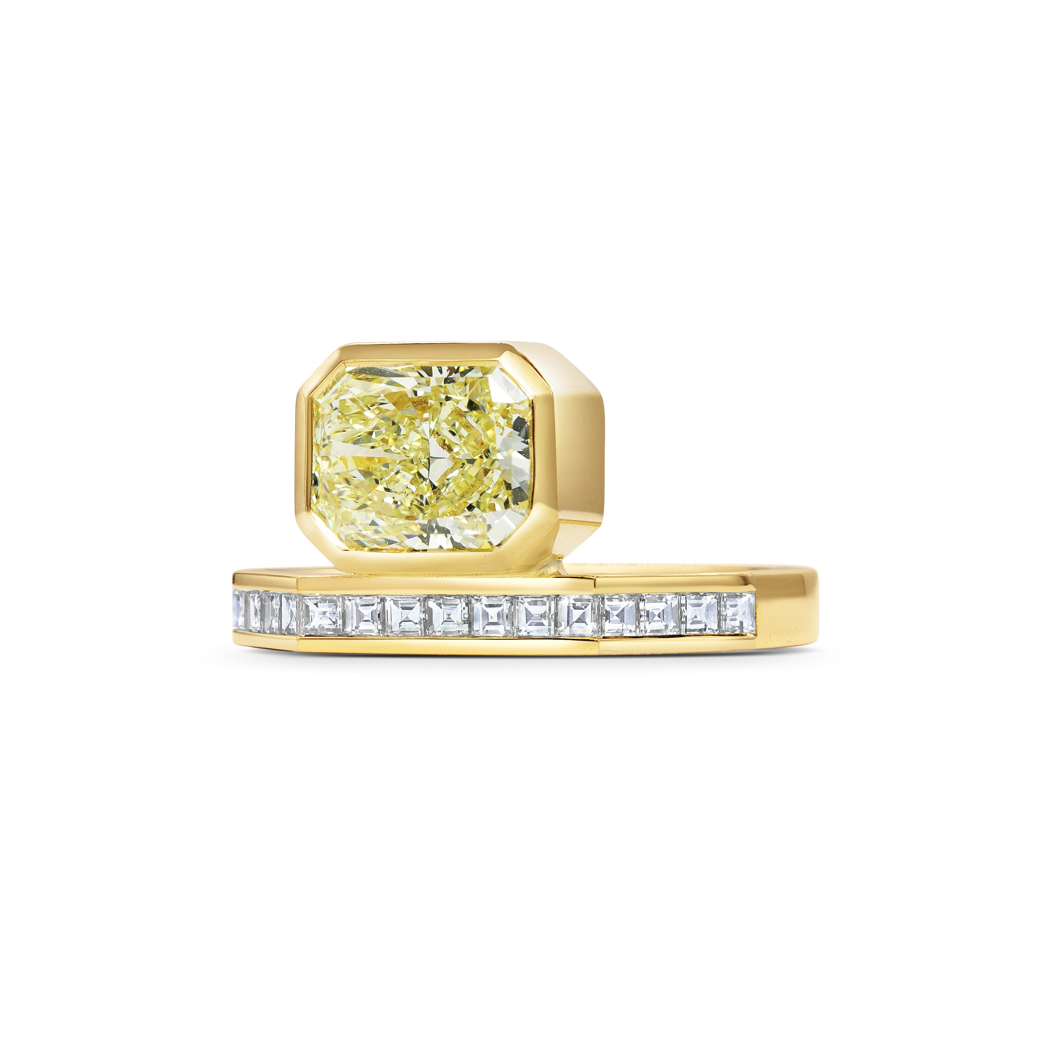 The X - Aurora Ring by East London jeweller Rachel Boston | Discover our collections of unique and timeless engagement rings, wedding rings, and modern fine jewellery.