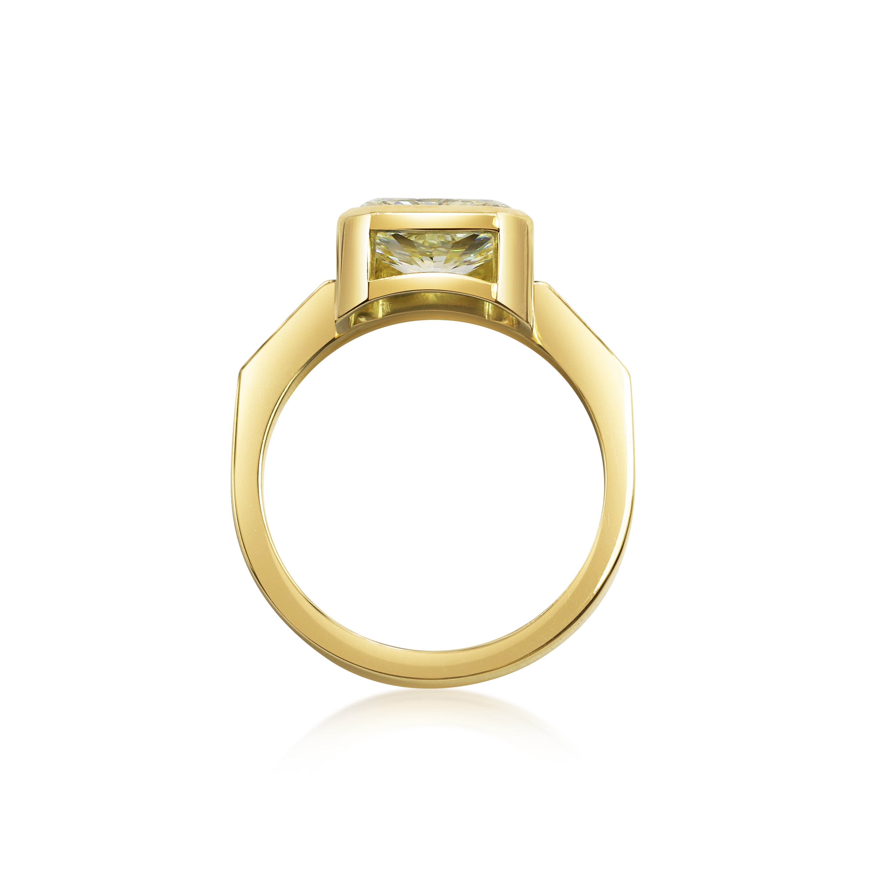The X - Aurora Ring by East London jeweller Rachel Boston | Discover our collections of unique and timeless engagement rings, wedding rings, and modern fine jewellery.