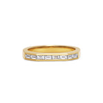 Baguette Diamond Deco Wedding Band