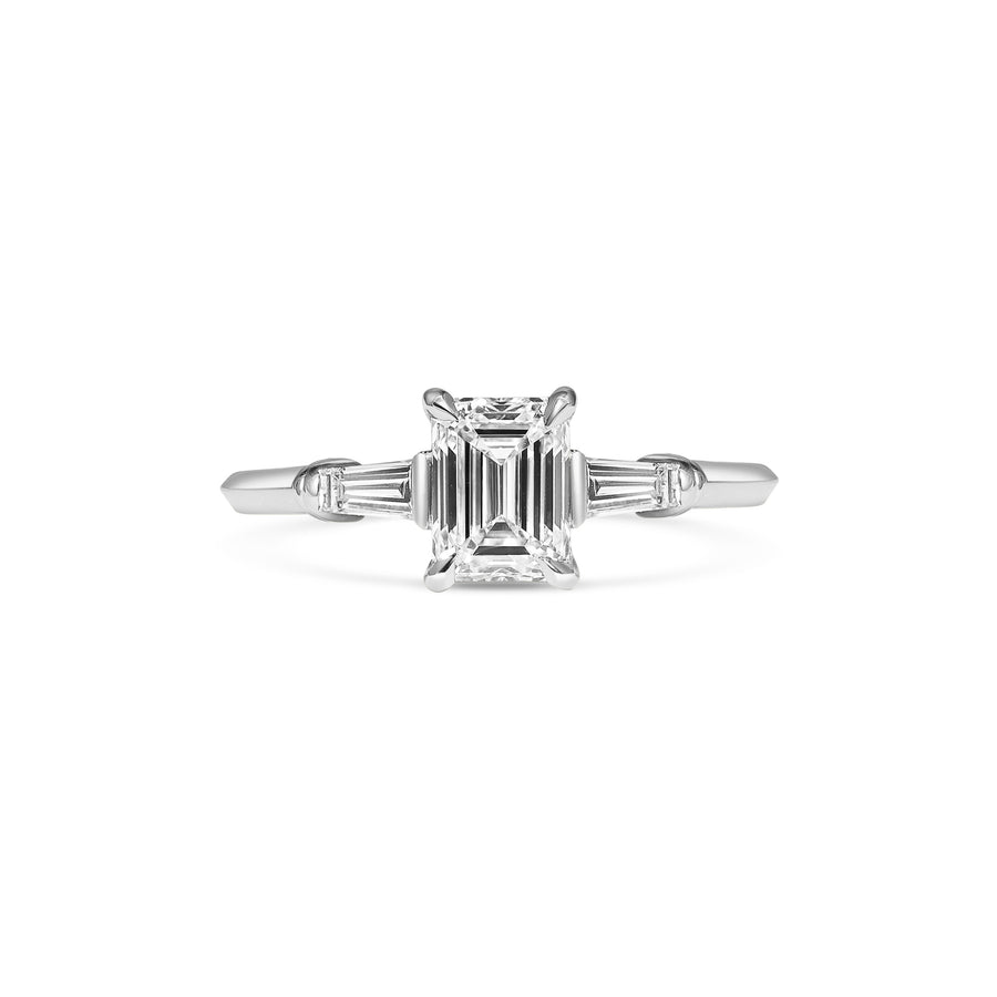 The Bette Ring - Emerald Cut by East London jeweller Rachel Boston | Discover our collections of unique and timeless engagement rings, wedding rings, and modern fine jewellery. - Rachel Boston Jewellery