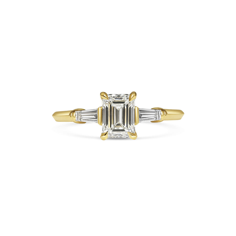 The Bette Ring - Emerald Cut by East London jeweller Rachel Boston | Discover our collections of unique and timeless engagement rings, wedding rings, and modern fine jewellery. - Rachel Boston Jewellery