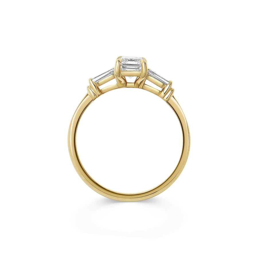 The Bette Ring - Emerald Cut by East London jeweller Rachel Boston | Discover our collections of unique and timeless engagement rings, wedding rings, and modern fine jewellery. - Rachel Boston Jewellery