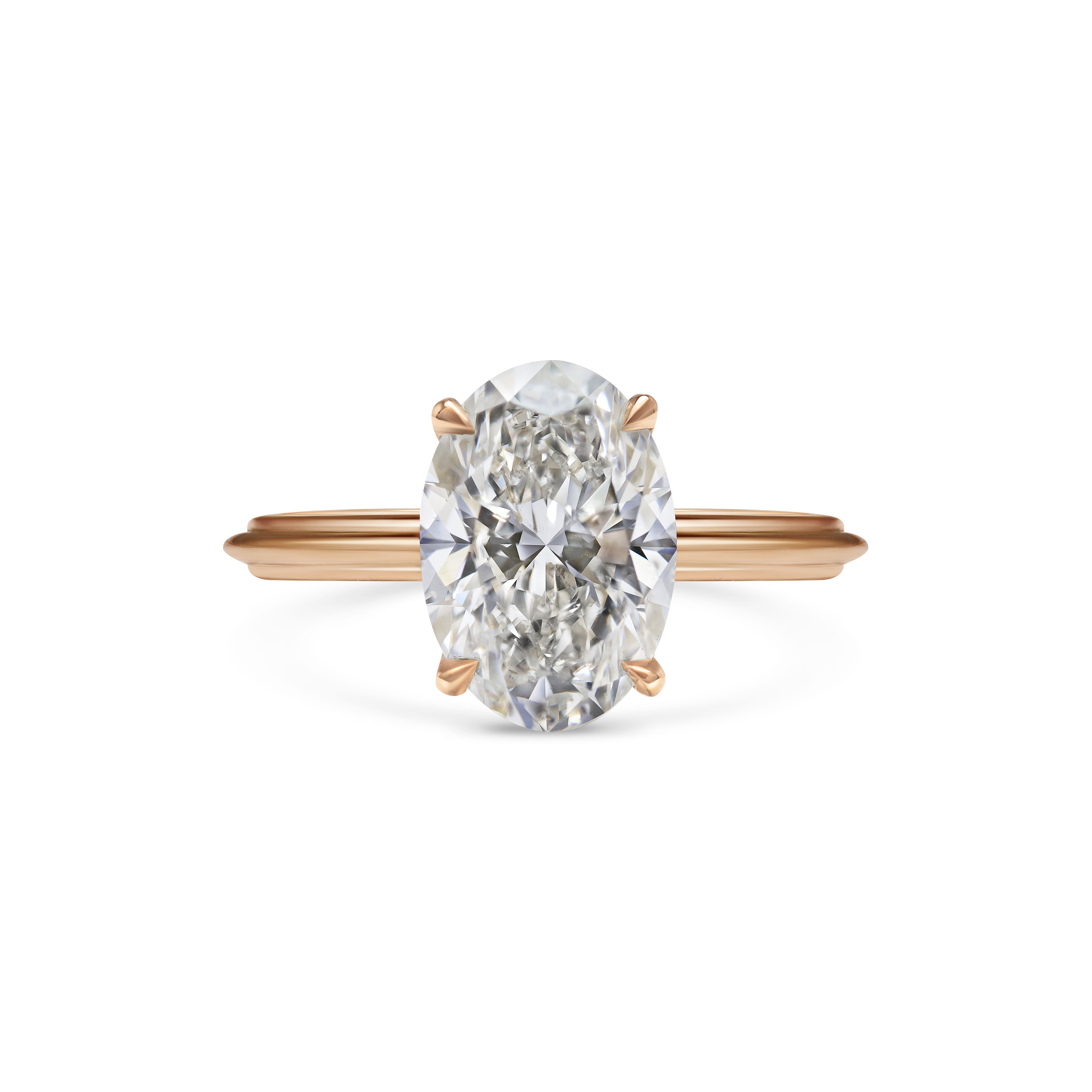 The Blanche Ring - Oval Cut by East London jeweller Rachel Boston | Discover our collections of unique and timeless engagement rings, wedding rings, and modern fine jewellery.