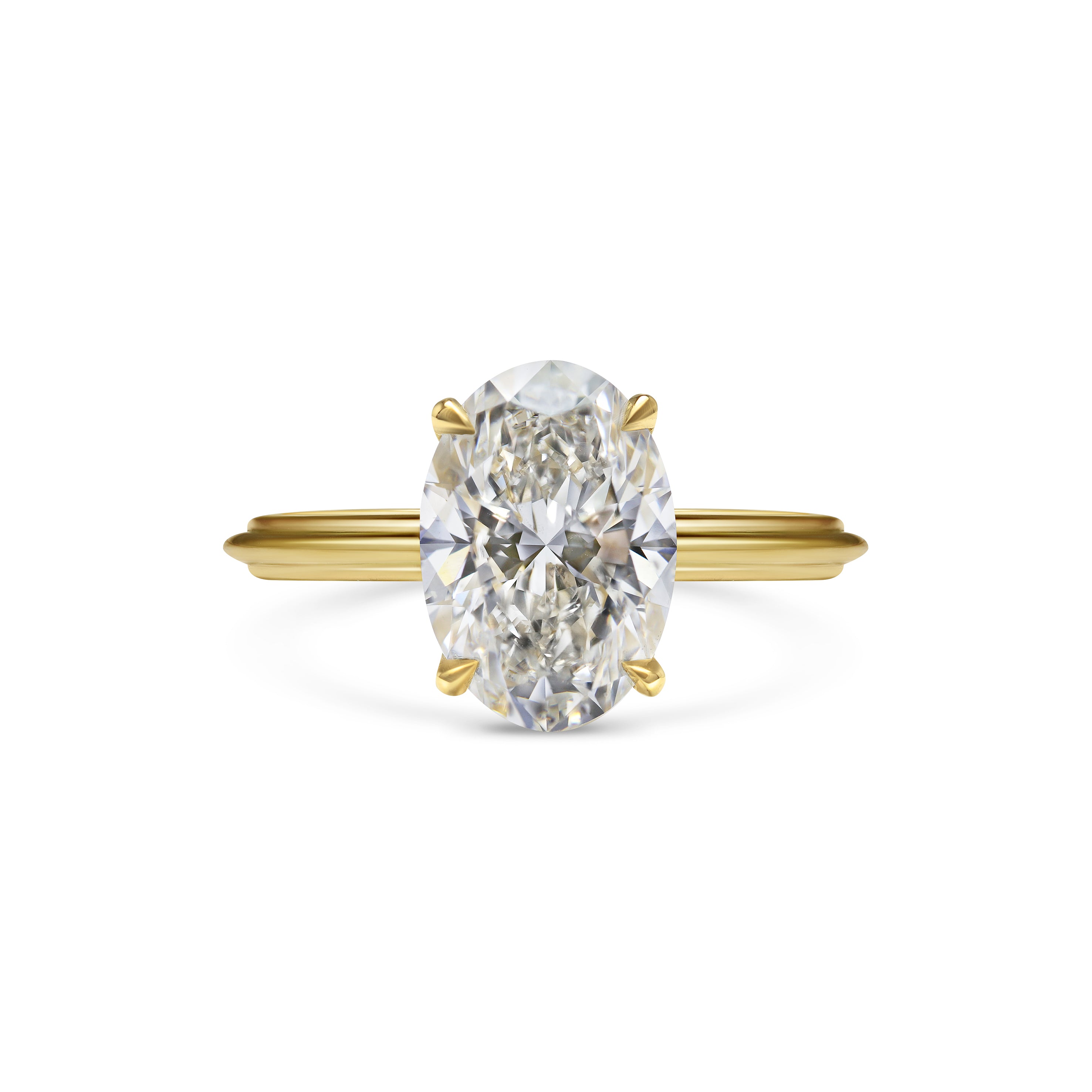 The Blanche Ring - Oval Cut by East London jeweller Rachel Boston | Discover our collections of unique and timeless engagement rings, wedding rings, and modern fine jewellery.
