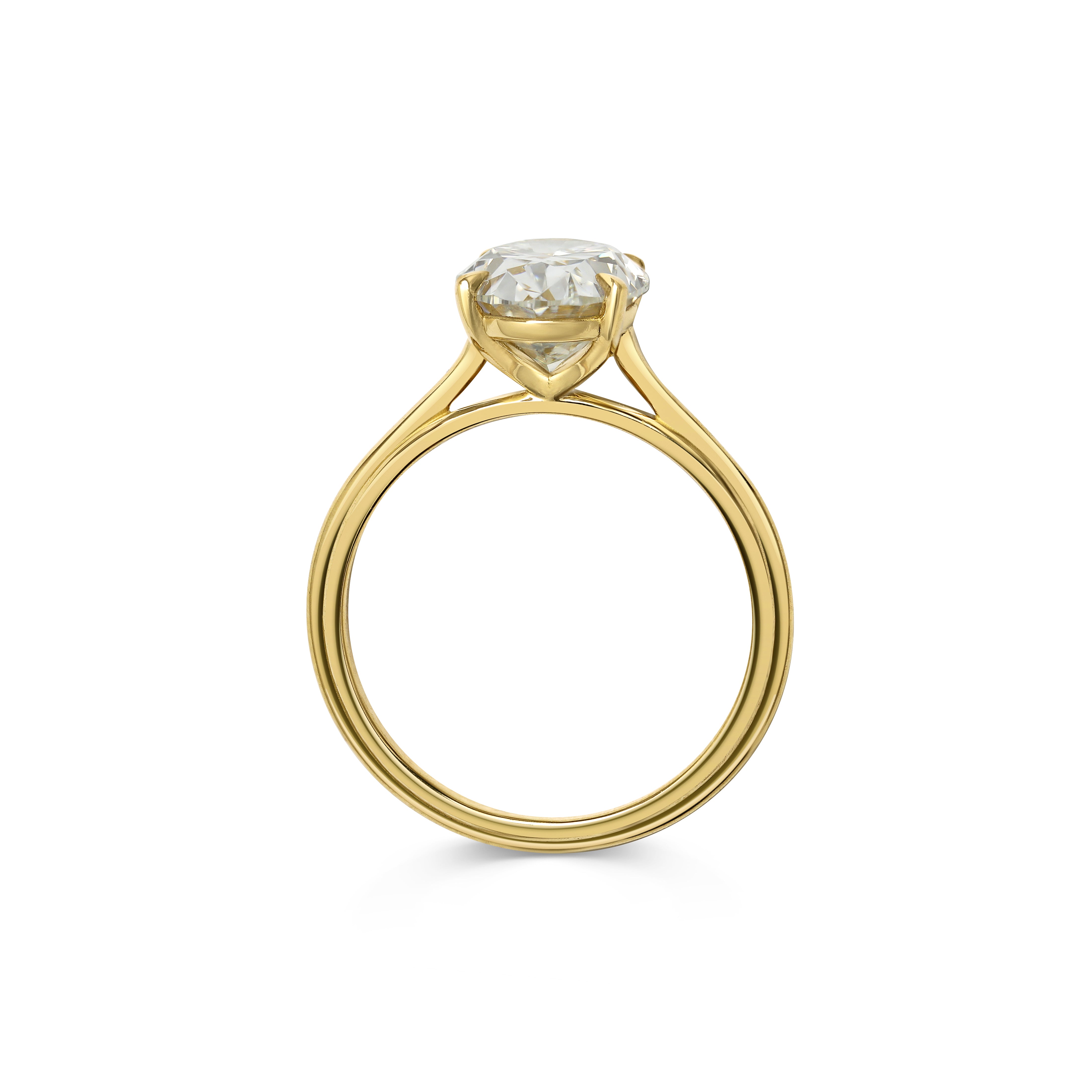 The Blanche Ring - Oval Cut by East London jeweller Rachel Boston | Discover our collections of unique and timeless engagement rings, wedding rings, and modern fine jewellery.