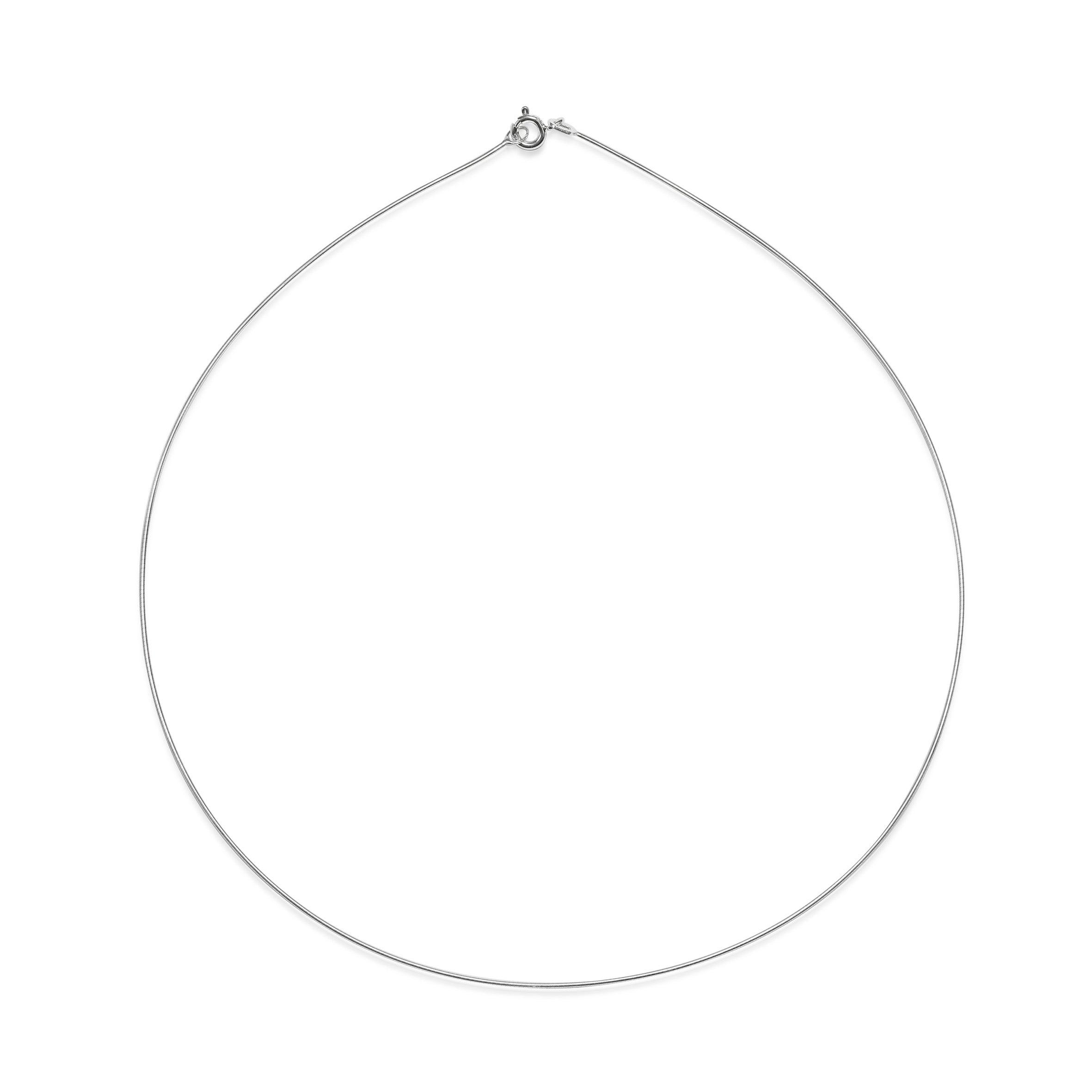 The Boston Omega Extra Fine Chain 16" / 40cm by East London jeweller Rachel Boston | Discover our collections of unique and timeless engagement rings, wedding rings, and modern fine jewellery.