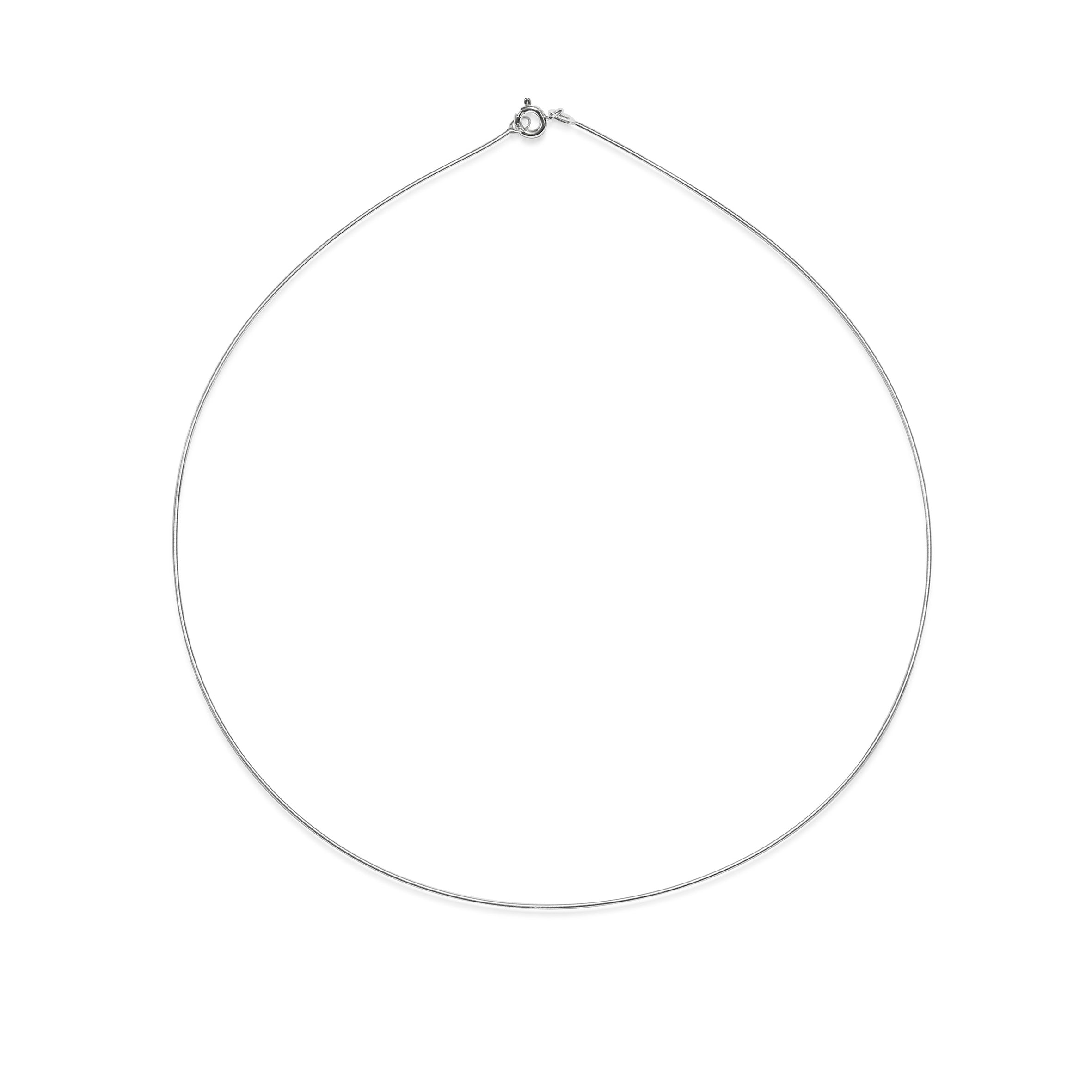 The Boston Omega Extra Fine Chain 16" / 40cm by East London jeweller Rachel Boston | Discover our collections of unique and timeless engagement rings, wedding rings, and modern fine jewellery.