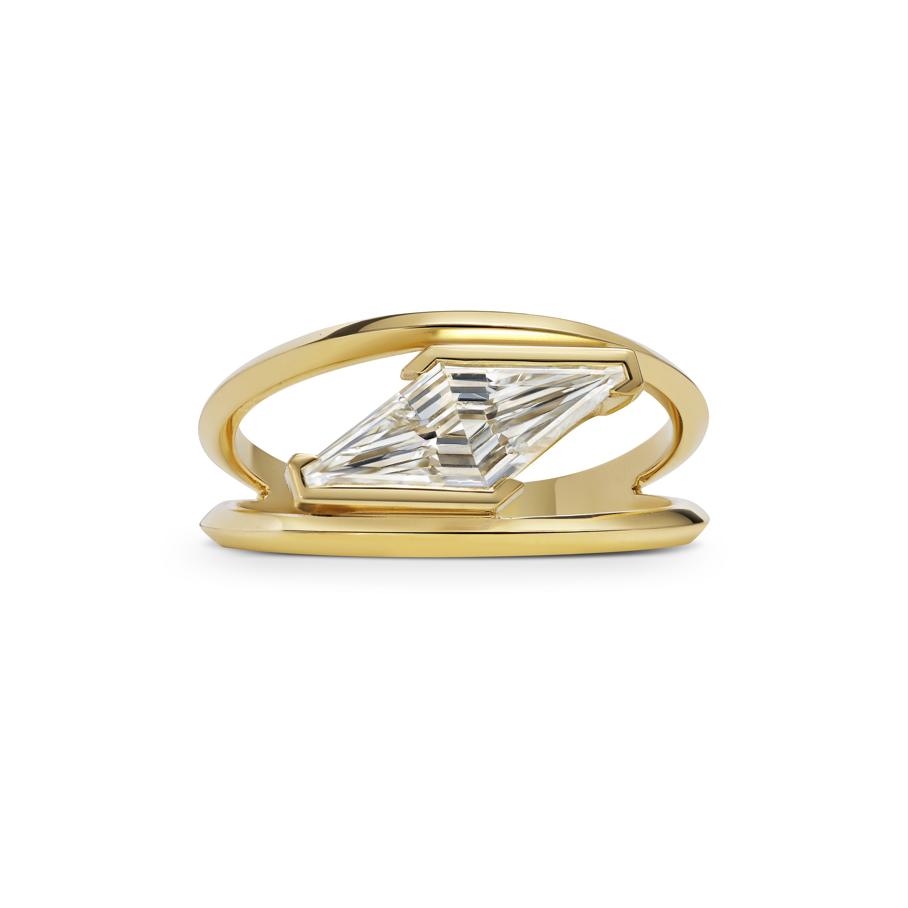 The BREEZE Ring by East London jeweller Rachel Boston | Discover our collections of unique and timeless engagement rings, wedding rings, and modern fine jewellery.