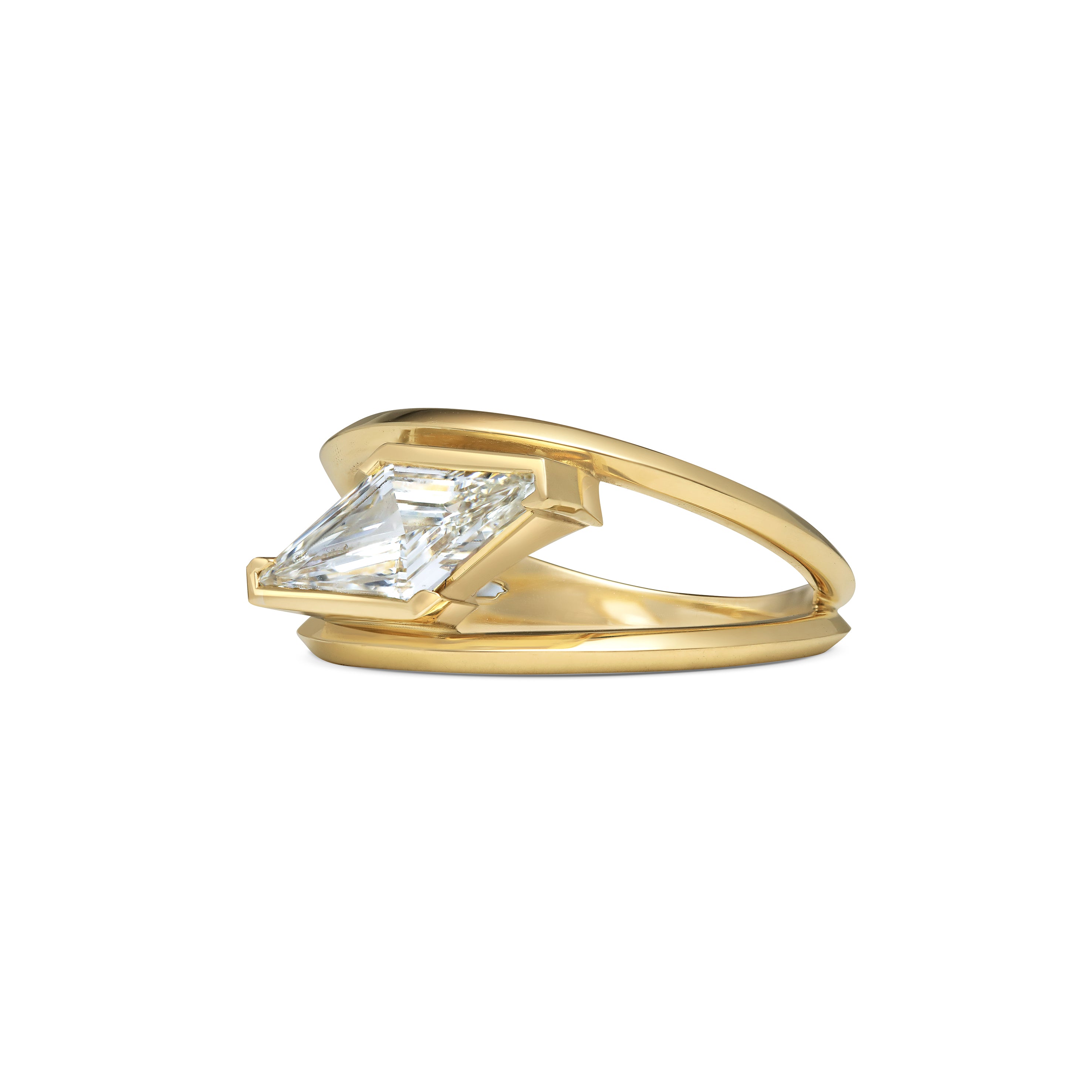 The Breeze Ring by East London jeweller Rachel Boston | Discover our collections of unique and timeless engagement rings, wedding rings, and modern fine jewellery.