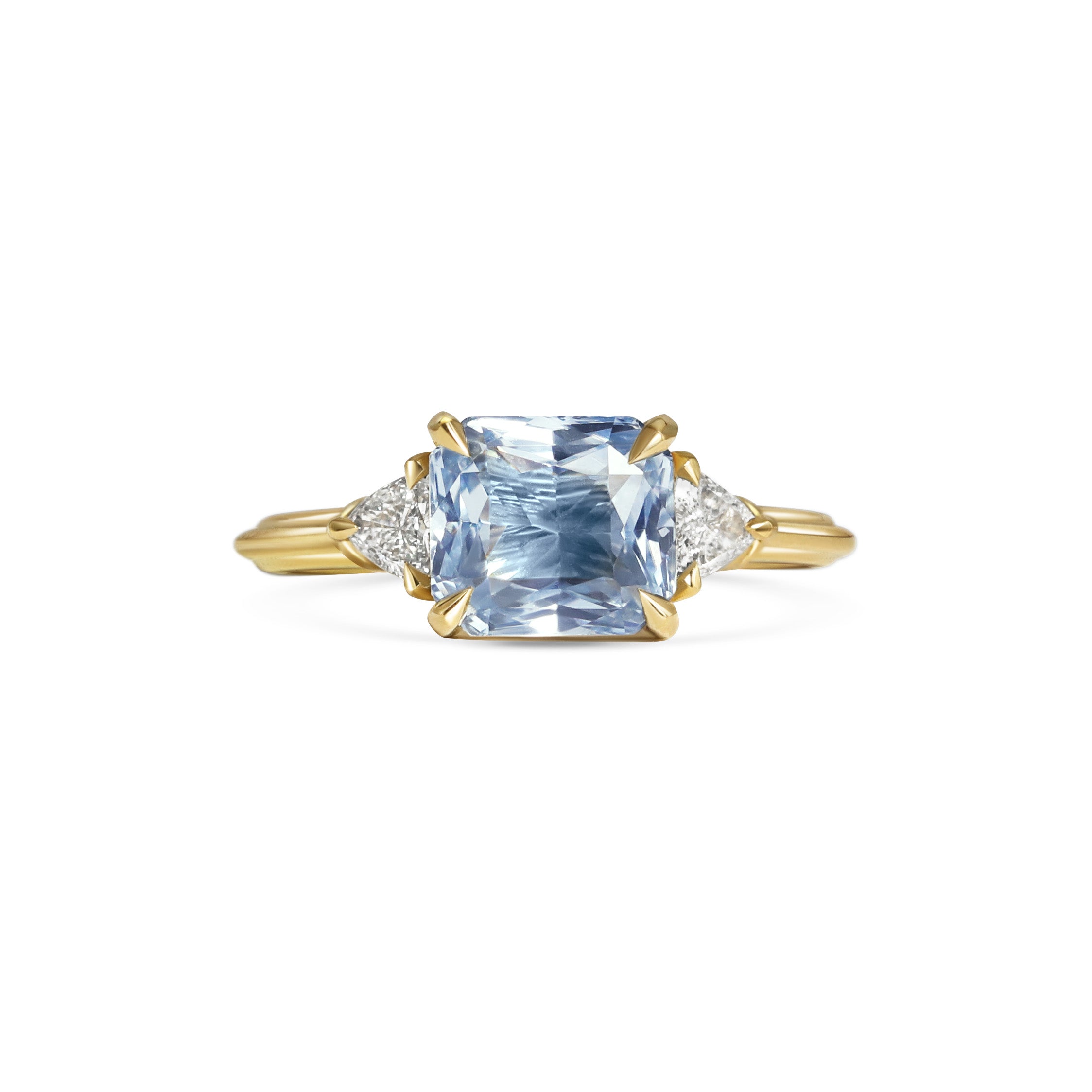 The X - Caparo Ring by East London jeweller Rachel Boston | Discover our collections of unique and timeless engagement rings, wedding rings, and modern fine jewellery.