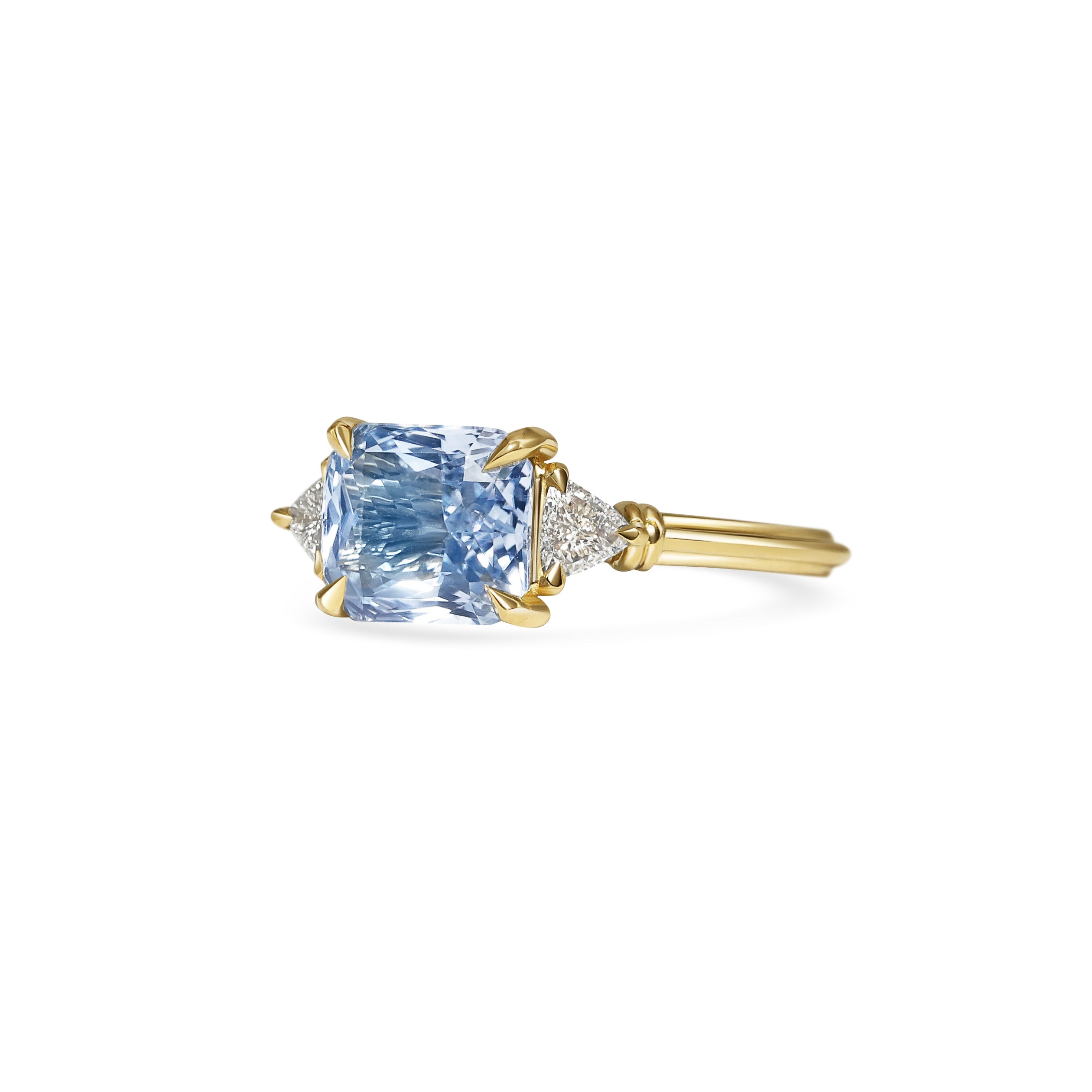 The X - Caparo Ring by East London jeweller Rachel Boston | Discover our collections of unique and timeless engagement rings, wedding rings, and modern fine jewellery.