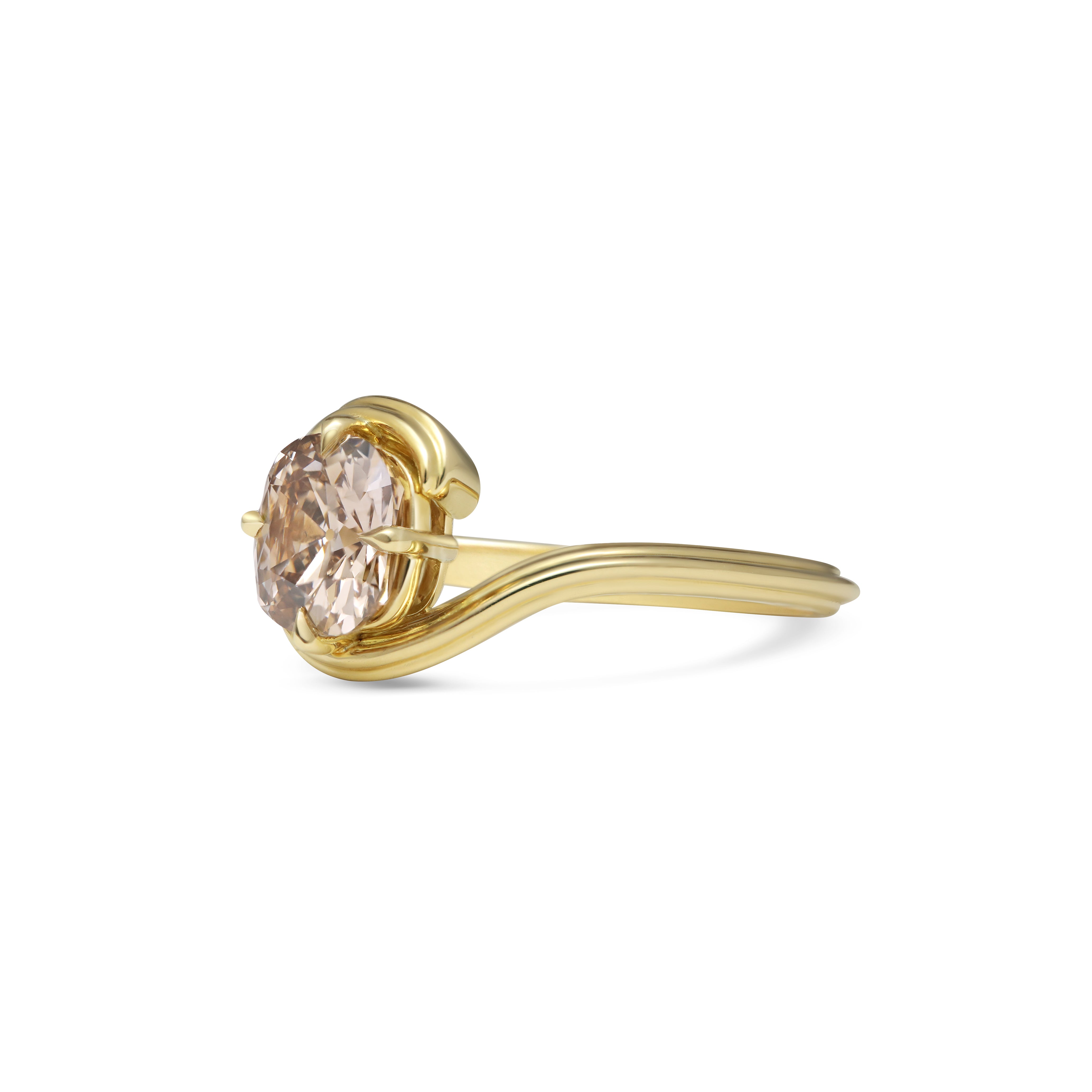 The X - Cascade Ring by East London jeweller Rachel Boston | Discover our collections of unique and timeless engagement rings, wedding rings, and modern fine jewellery.
