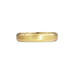 Chamfered Edge Wedding Band - Matte  - 4.7mm