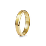 Chamfered Edge Wedding Band - Matte  - 4.7mm