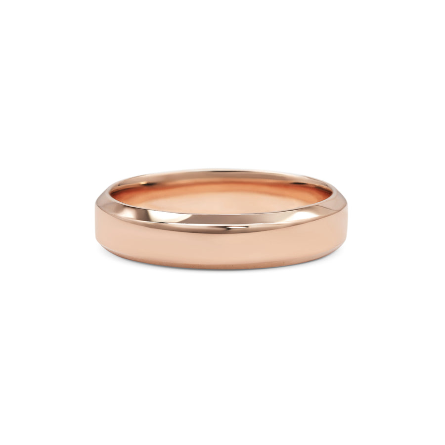 The Chamfered Edge Wedding Band - Polished by East London jeweller Rachel Boston | Discover our collections of unique and timeless engagement rings, wedding rings, and modern fine jewellery. - Rachel Boston Jewellery