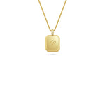 Chamfered Rectangular ID Necklace