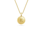Chamfered Round ID Necklace