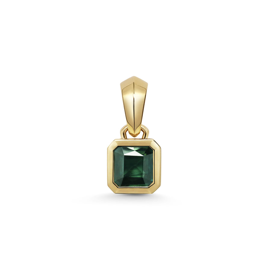 The Chunky Charm Pendant - Sapphire 2.33ct by East London jeweller Rachel Boston | Discover our collections of unique and timeless engagement rings, wedding rings, and modern fine jewellery. - Rachel Boston Jewellery