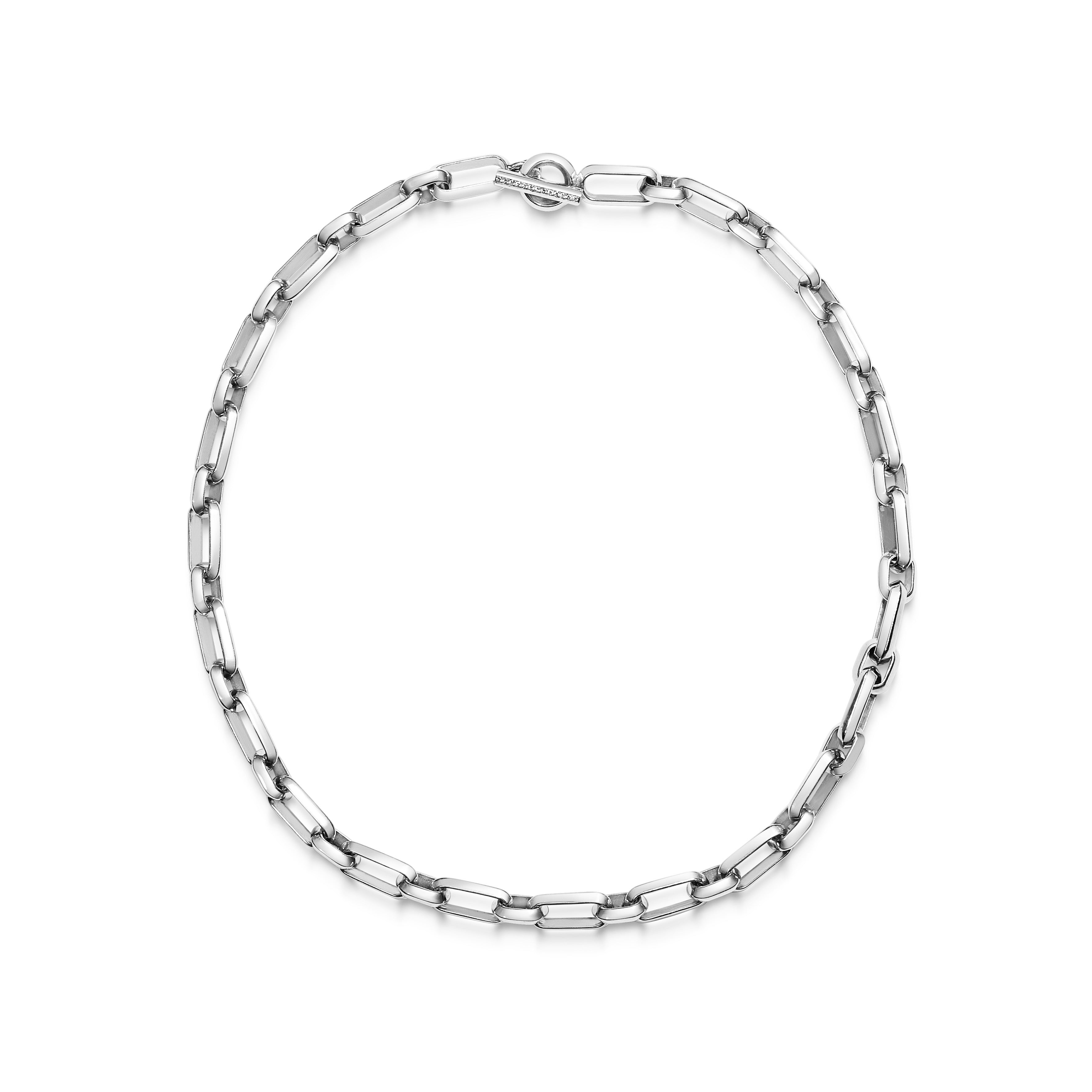 The Chunky Knife Edge Necklace by East London jeweller Rachel Boston | Discover our collections of unique and timeless engagement rings, wedding rings, and modern fine jewellery.