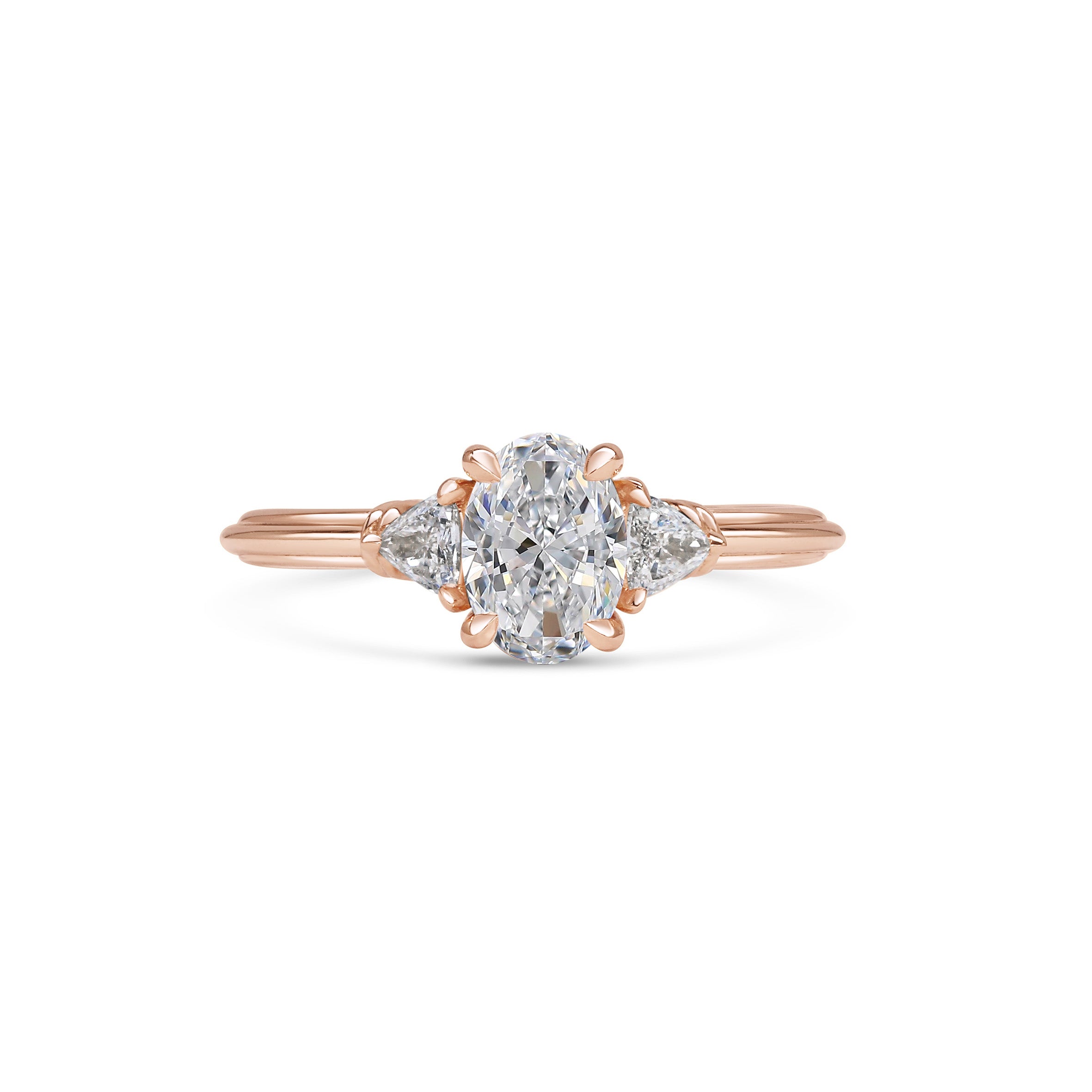 The Clara Ring - Oval Cut by East London jeweller Rachel Boston | Discover our collections of unique and timeless engagement rings, wedding rings, and modern fine jewellery.