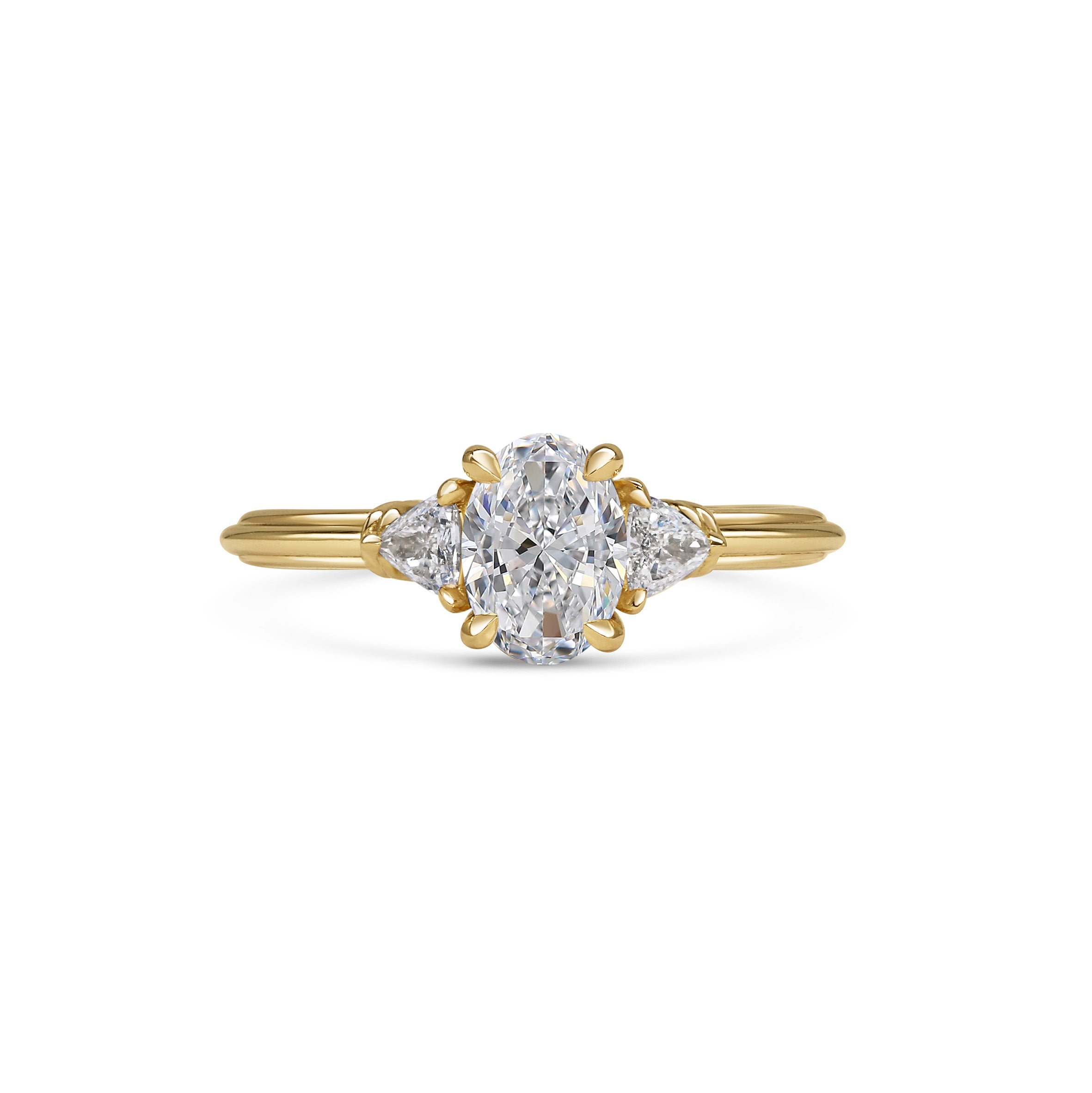 The Clara Ring - Oval Cut by East London jeweller Rachel Boston | Discover our collections of unique and timeless engagement rings, wedding rings, and modern fine jewellery.