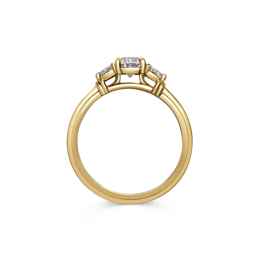 The Clara Ring - Oval Cut by East London jeweller Rachel Boston | Discover our collections of unique and timeless engagement rings, wedding rings, and modern fine jewellery. - Rachel Boston Jewellery